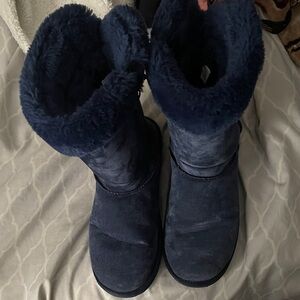 Lam Cozy Blue Fur-Lined Boots Women’s 10